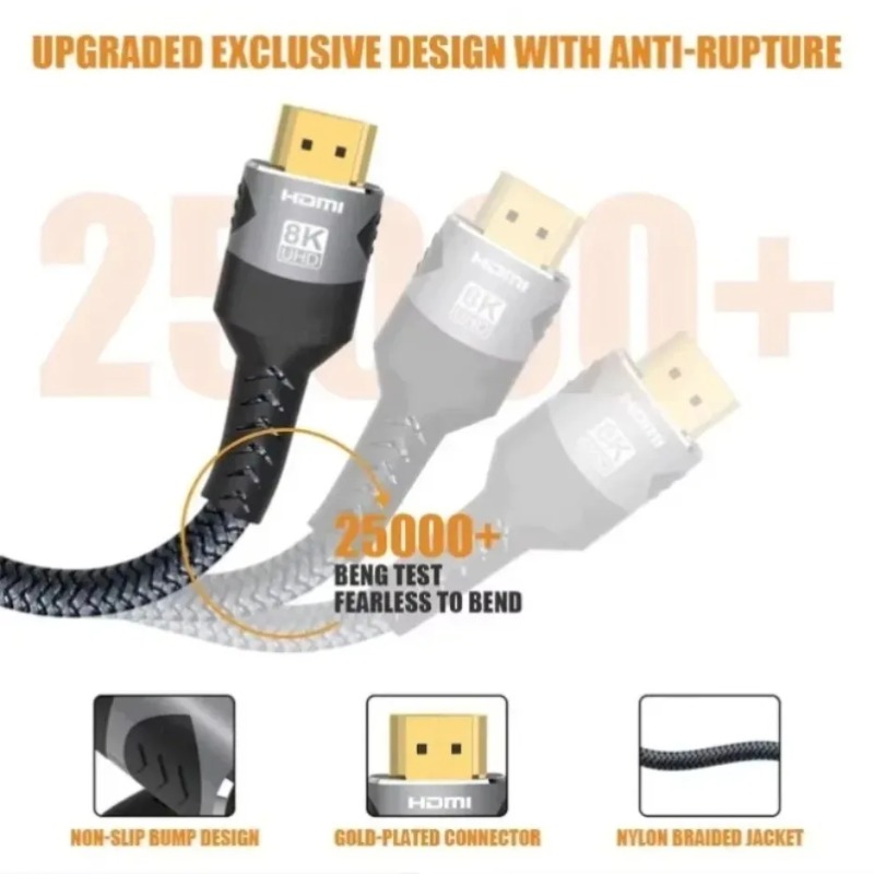 Gaming Console Definition - Kabel HDMI 8K UHD 2.1 Kecepatan