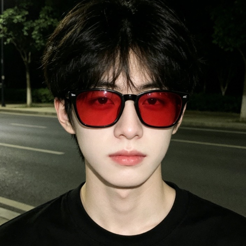 Gaming Glasses Uv - 1pcs Kacamata Polarisasi Korea Lensa Merah,