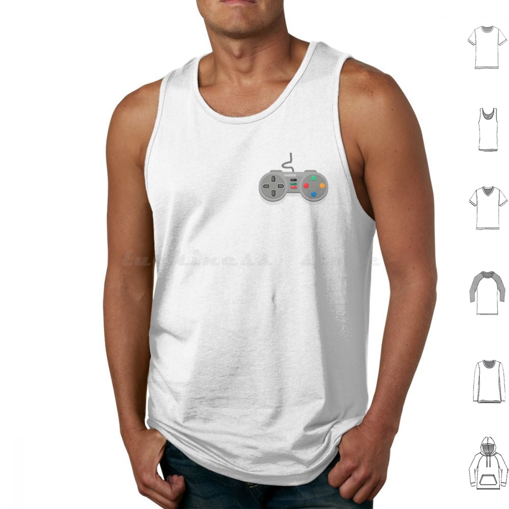Gaming Console Old - Kontroler Game Lama Rompi Tank Top