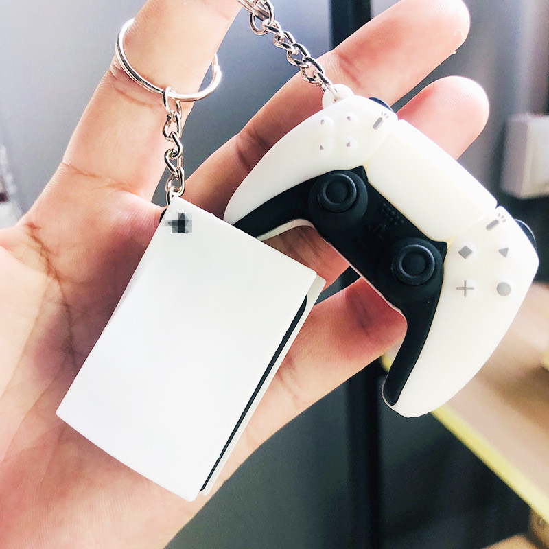 Gaming Console Keychain - Bergaya Ps5 Analog lem tetes genggam