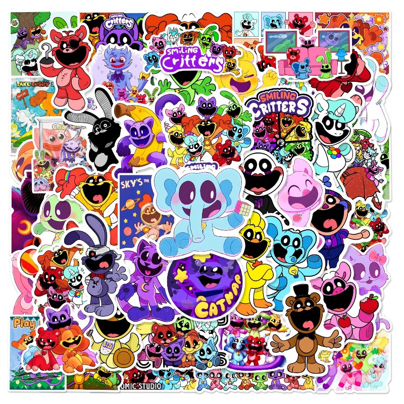 Gaming Console Case - Stiker DIY Seri Poppy Playtime 50PCS