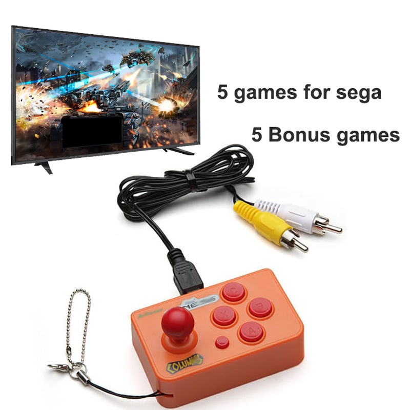 Joystick Mini Arcade Dengan 10 - Gaming Console Keychain ulasan dan harga