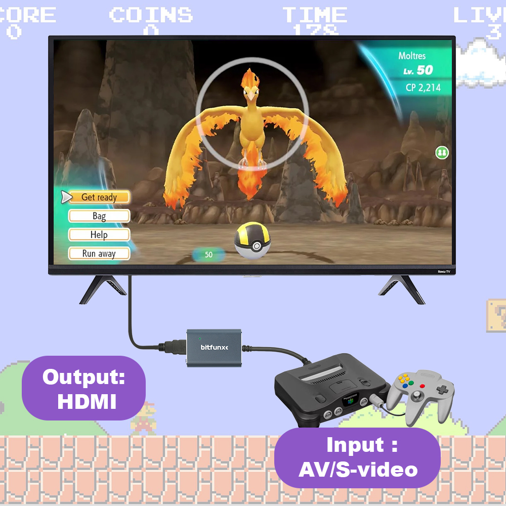 Bitfunx 720P Svideo / AV Ke Ad - Gaming Console Tv ulasan dan harga