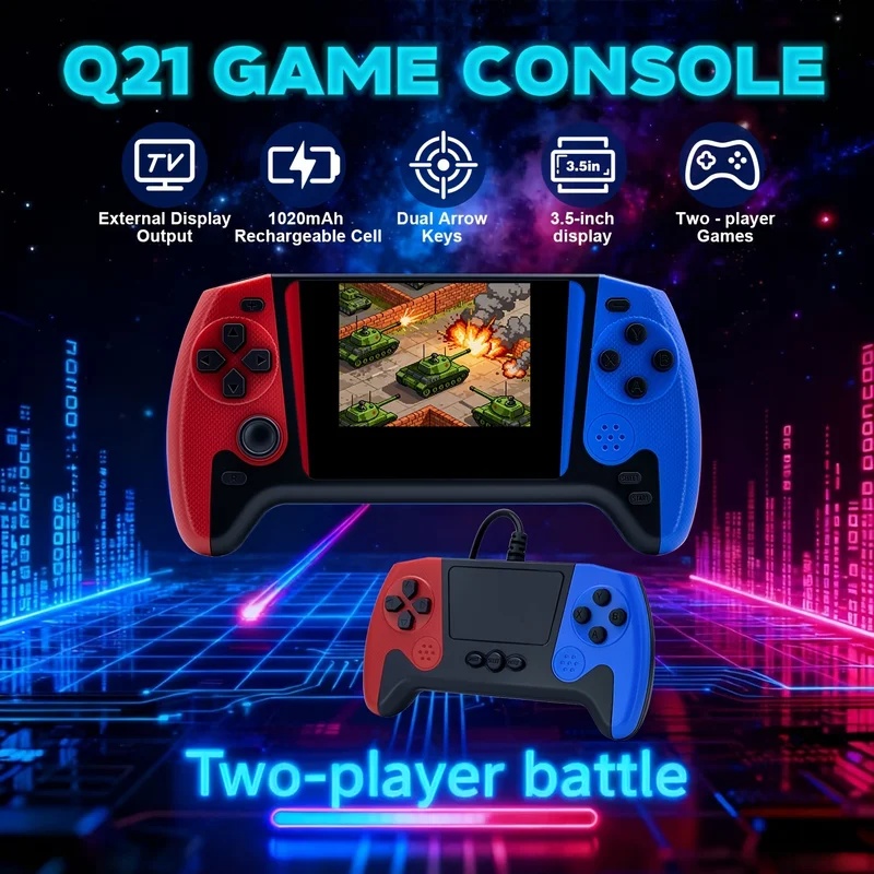 Q21 Konsol Game Genggam Retro  - Q21 Gaming Console ulasan dan harga