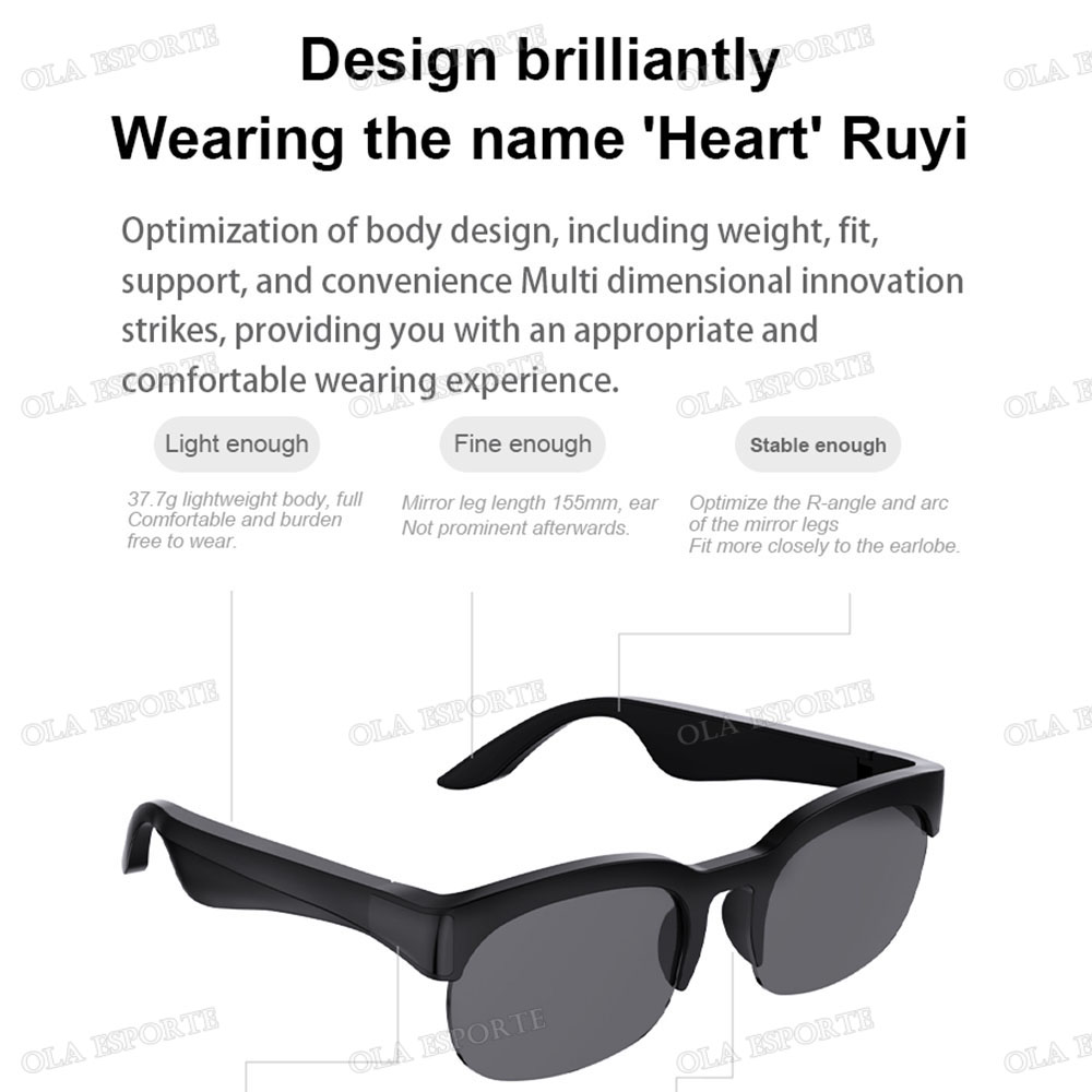 Kacamata Pintar Bluetooth V5.3 - Gaming Glasses Uv ulasan dan harga