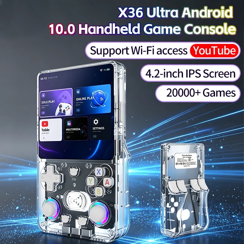 Konsol Genggam Retro X36Ultra  - Retro Gaming Console Youtube ulasan dan harga