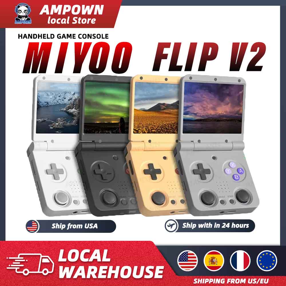 Konsol Game Genggam MIYOO Flip - Gaming Console Os ulasan dan harga