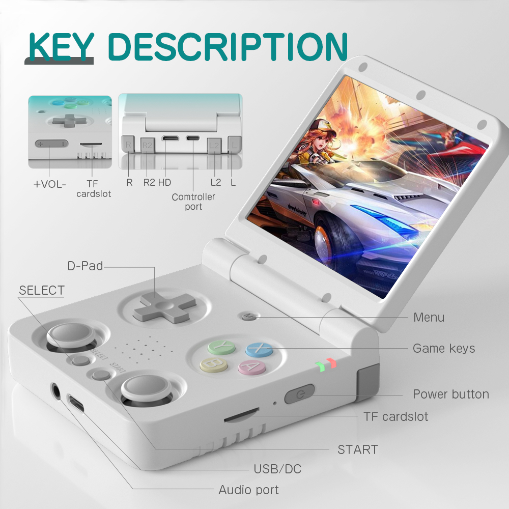 MIYOO FLIP V2 Pemutar Game Gen - Gaming Console Os ulasan dan harga
