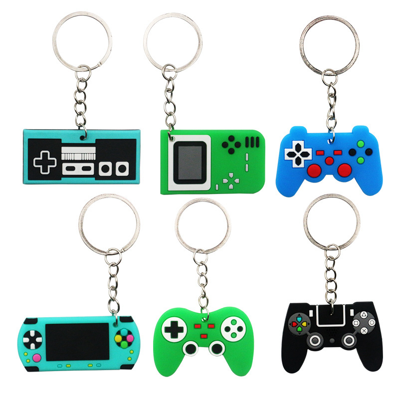 6/12 Buah Gantungan Kunci PVC  - Gaming Console Keychain ulasan dan harga