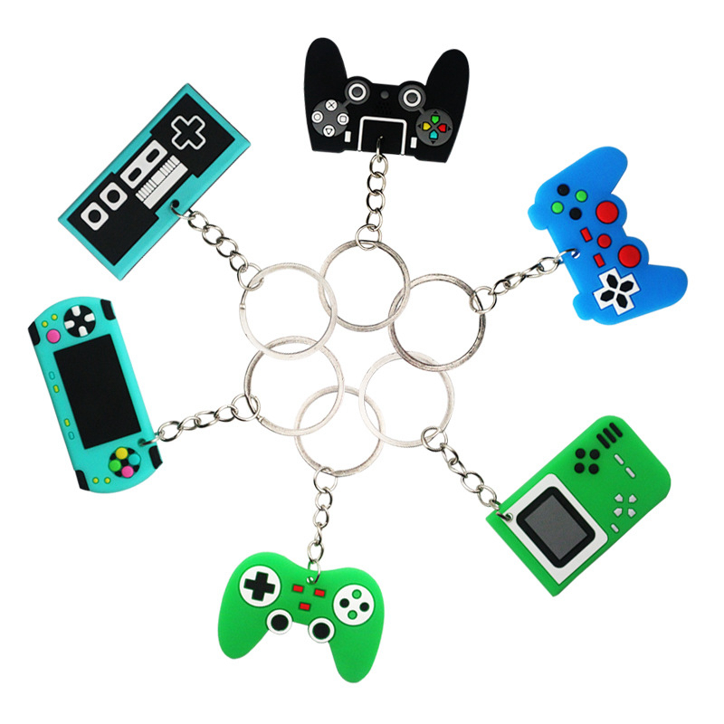 6/12 Buah Gantungan Kunci PVC  - Gaming Console Keychain ulasan dan harga