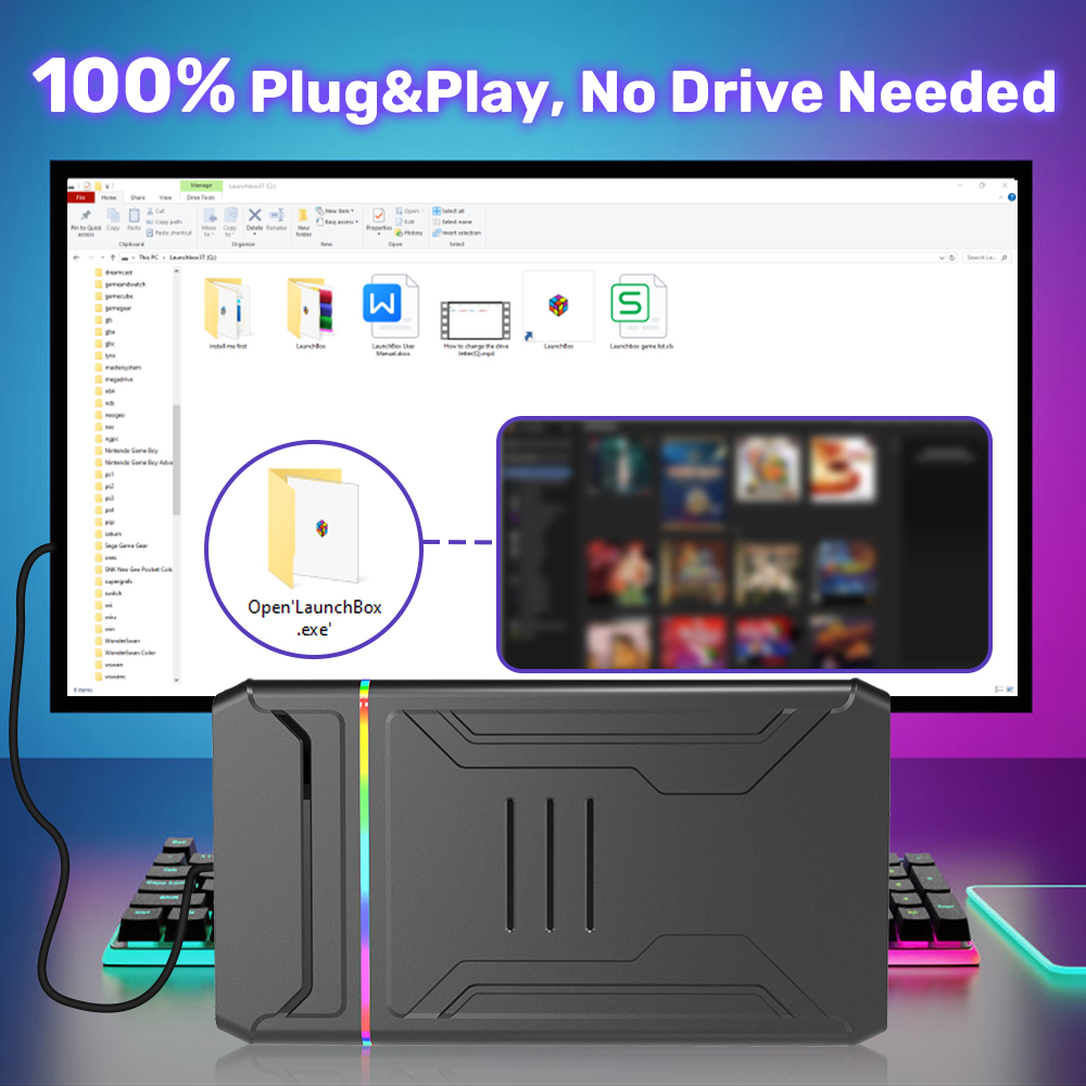 Launchbox OS 3T Gaming HDD unt - Gaming Console Os ulasan dan harga