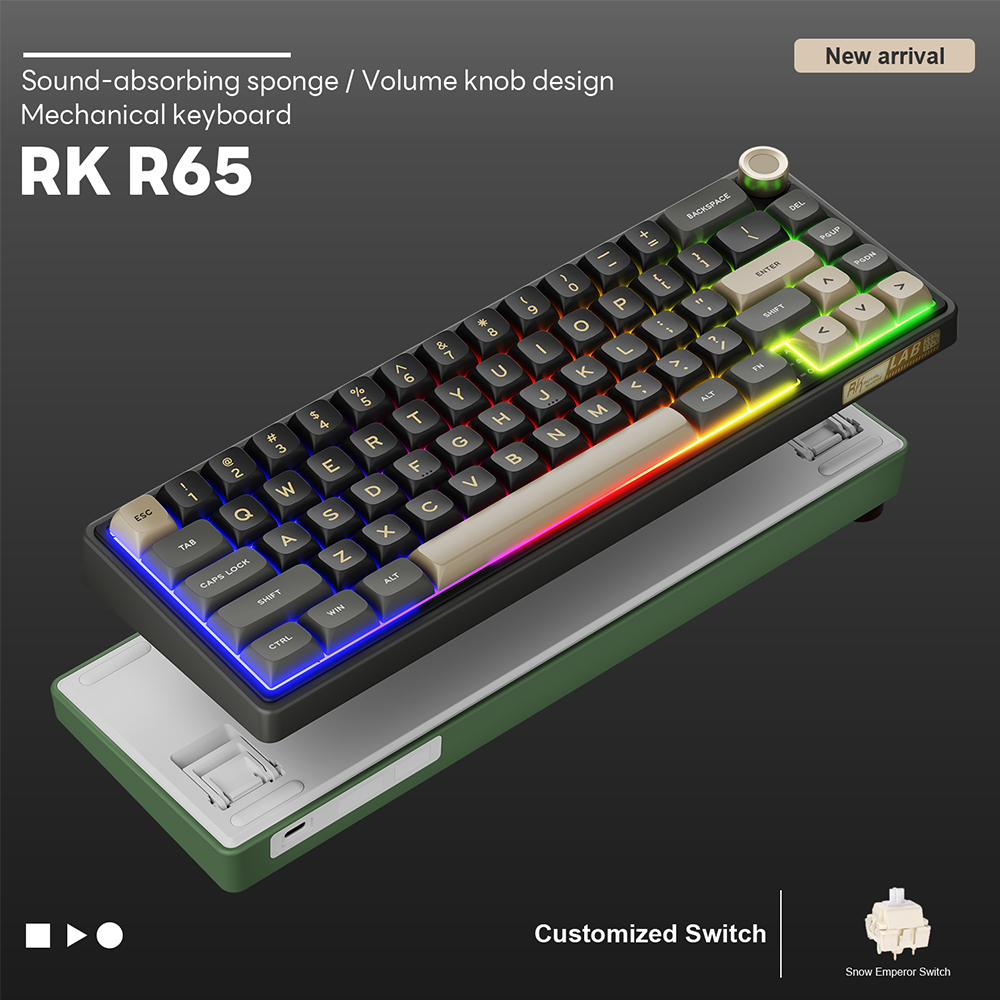 RK Royal Kludge R65 Gasket Wir - Q21 Gaming Console ulasan dan harga