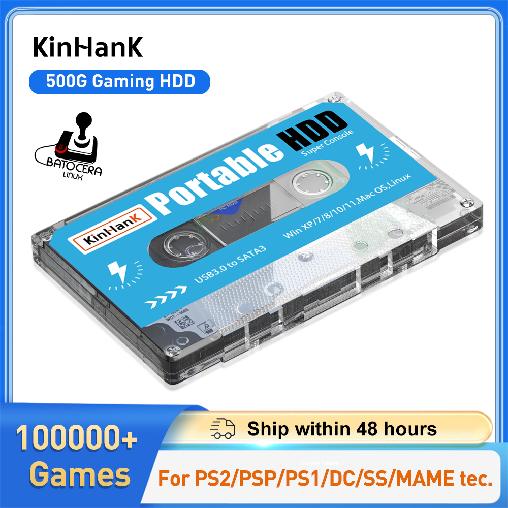 KINHANK 500G Gaming HDD Super  - Gaming Console Os ulasan dan harga